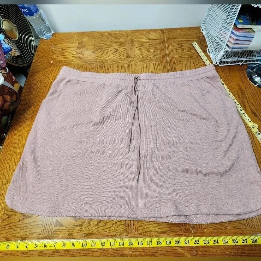 Maurice's Dusty Pink Drawstring Skirt Plus Size 4X